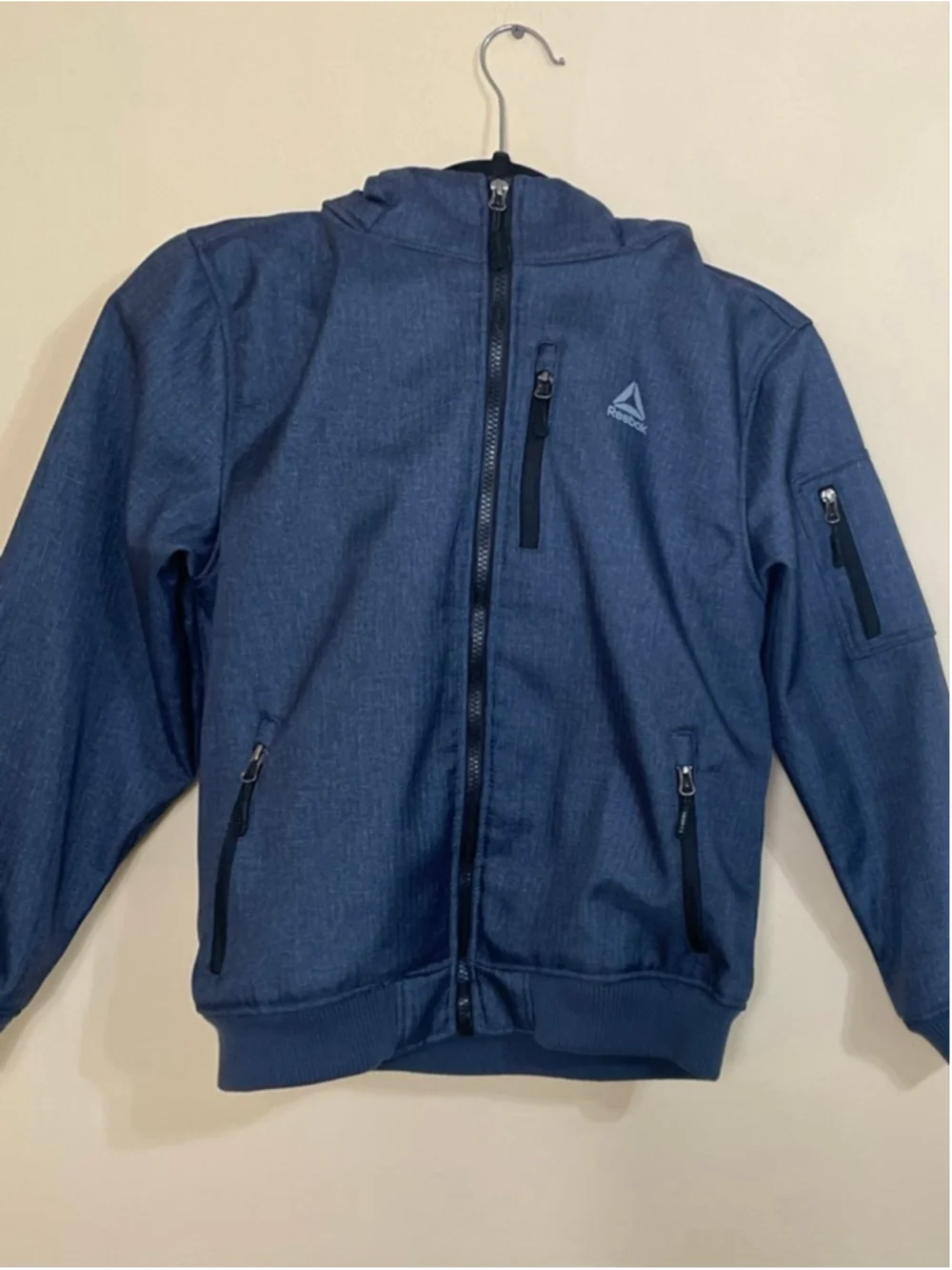 Boys Reebok Blue Puffer Jacket L (14/16)